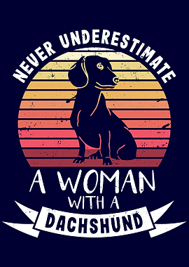 Woman with a Dachshund