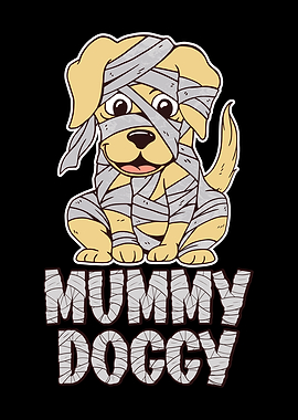 Mummy Dog Pet Lover Paws