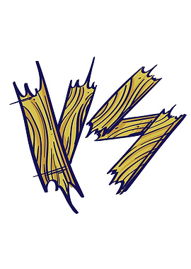 Versus Color Illustration