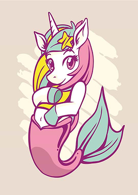 Seacorn Unicorn Mermaid