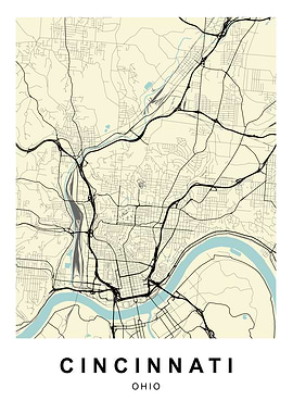 Cincinnati City Map