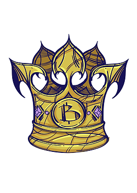 Bitcoin Crown Illustration