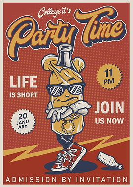 College Vintage Poster 02