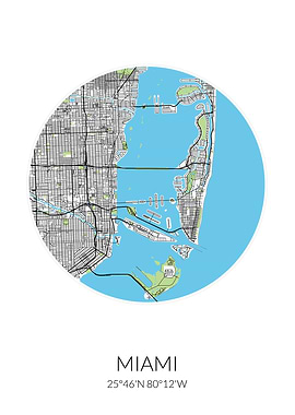 Miami Circle City Map