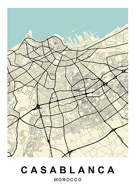 Casablanca City Map