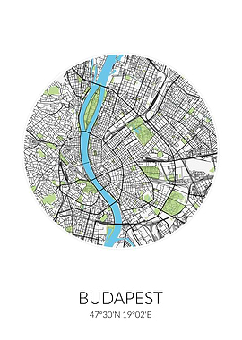 Budapest Circle City Map