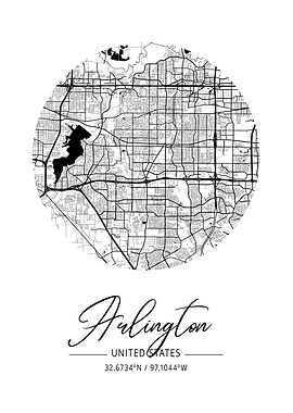 Arlington Area City Map