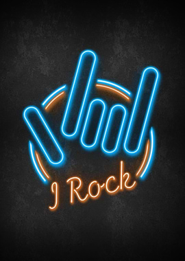 I Rock Neon Sign