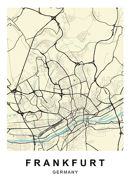 Frankfurt Street Map