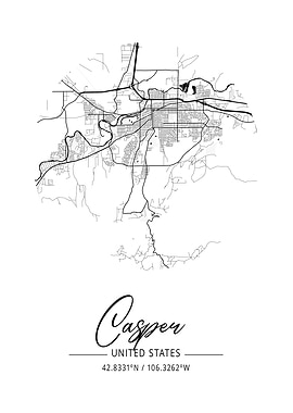 Casper Area City Map