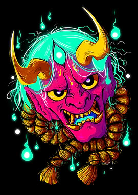 Hannya Mask NEON