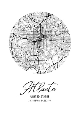 Atlanta Area City Map