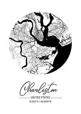 Charleston Area City Map