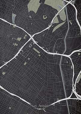 Los Angeles Downtown Map