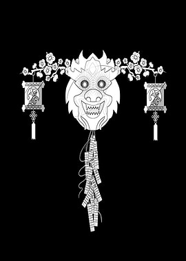 Japan mask Asia Oni Hannya