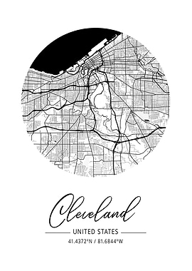 Cleveland Area City Map