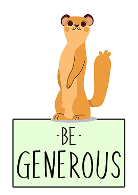 BE GENEROUS LEMUR