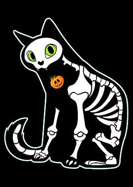 Skeleton And Bones Meow