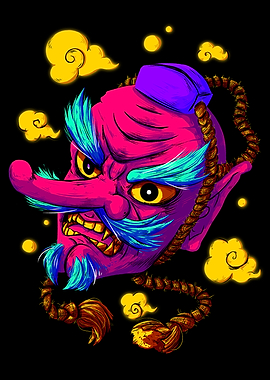 Tengu Mask NEON