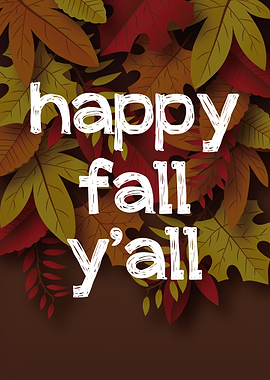 Happy Fall Yall Chalk