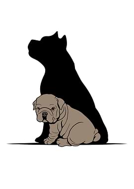 Cute Dog Shadow Animal