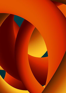 Warm Abstract tunnel