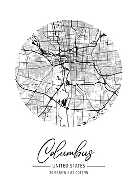 Columbus Area City Map