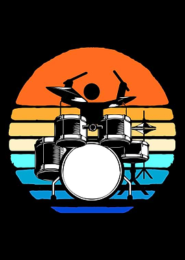 Drummer Retro Vintage
