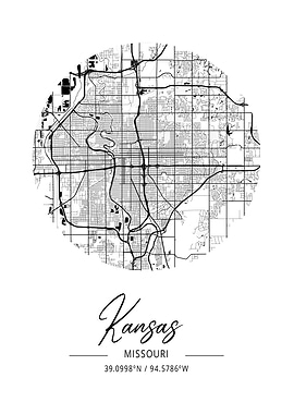 Kansas Area City Map