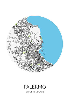 Palermo Circle City Map