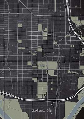 Oklahoma City Downtown Map