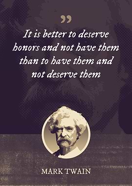 It is better to deserve