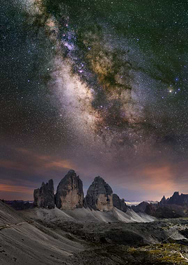 The Dolomites at Night 1