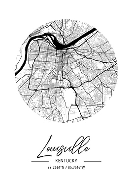 Louisville Area City Map