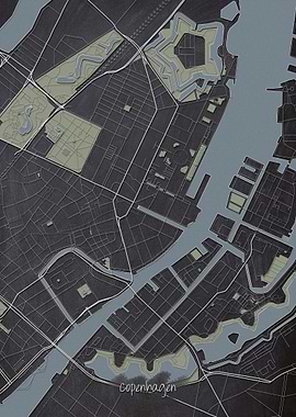 Copenhagen Downtown Map