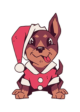 Cute Christmas Puppy