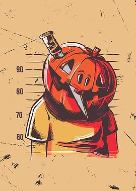 Pumpkin Mugshot Design
