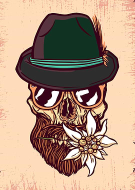 Hipster Skull