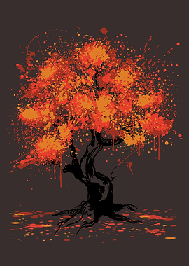 Autumn Tree Painting