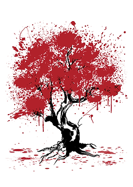 Sakura Tree Painting