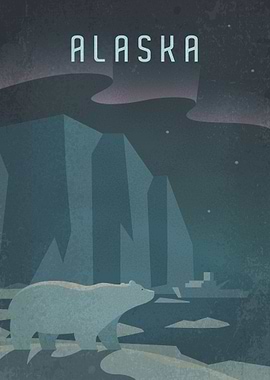 Alaska Aurora Vintage