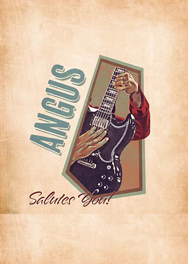 Angus Young Retro Guitar