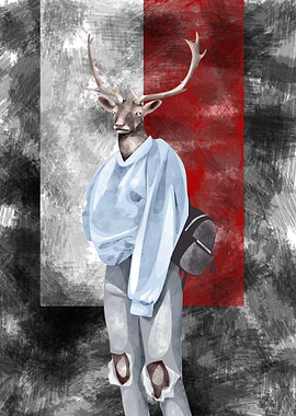 deer stlyl like human