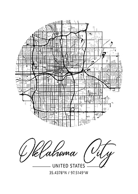 Oklahoma City Area Map