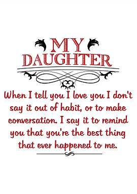 My daughter best thing