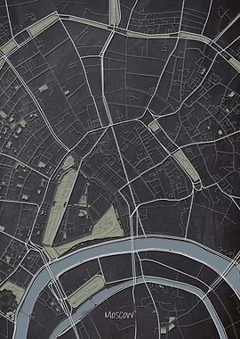 Moscow Downtown Map
