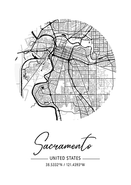 Sacramento Area City Map