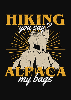 Hiking Alpaca Design