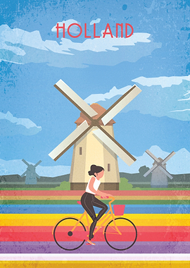 Holland Vintage Poster