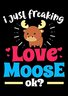 Moose Cute Reindeer